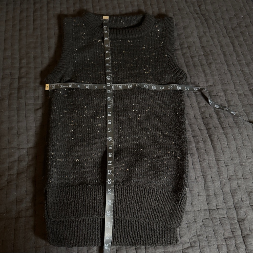 Black Knit Sweater Vest - Picture 5 of 6